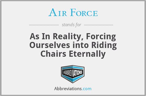 Air Force - As In Reality, Forcing Ourselves into Riding Chairs Eternally
